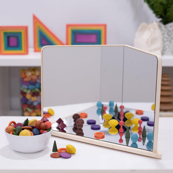 tickit Wooden 4-Way Mirror -