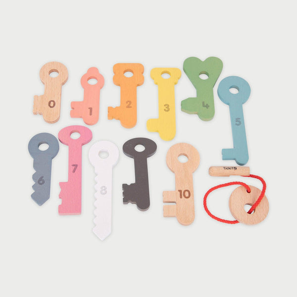 tickit Rainbow Wooden Keys -