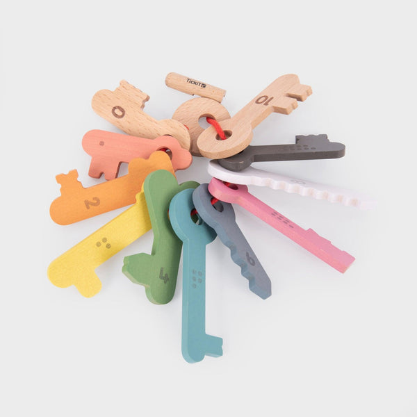 tickit Rainbow Wooden Keys -