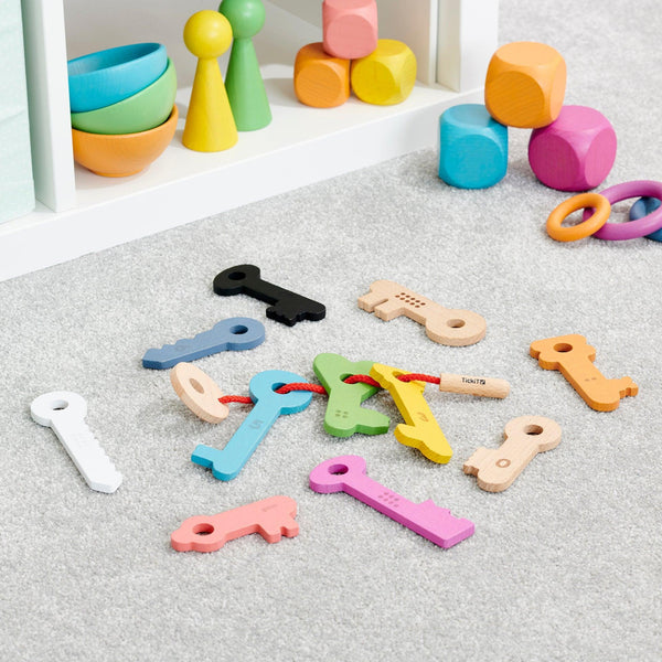 tickit Rainbow Wooden Keys -