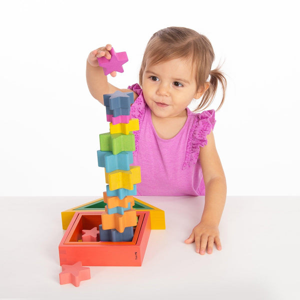 tickit Rainbow Wooden Stars -