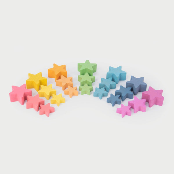 tickit Rainbow Wooden Stars -