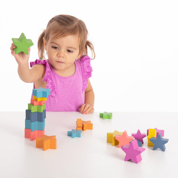 tickit Rainbow Wooden Stars -