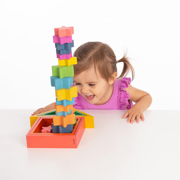 tickit Rainbow Wooden Stars -