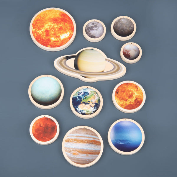 tickit Wooden Solar System Discs -