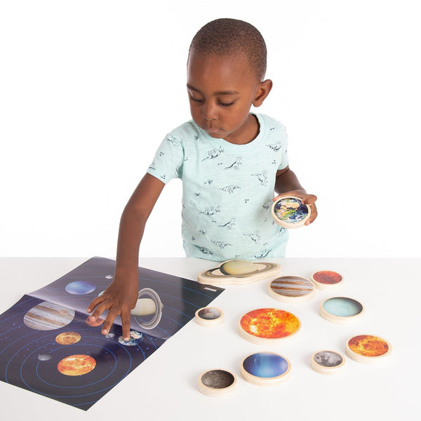 tickit Wooden Solar System Discs -