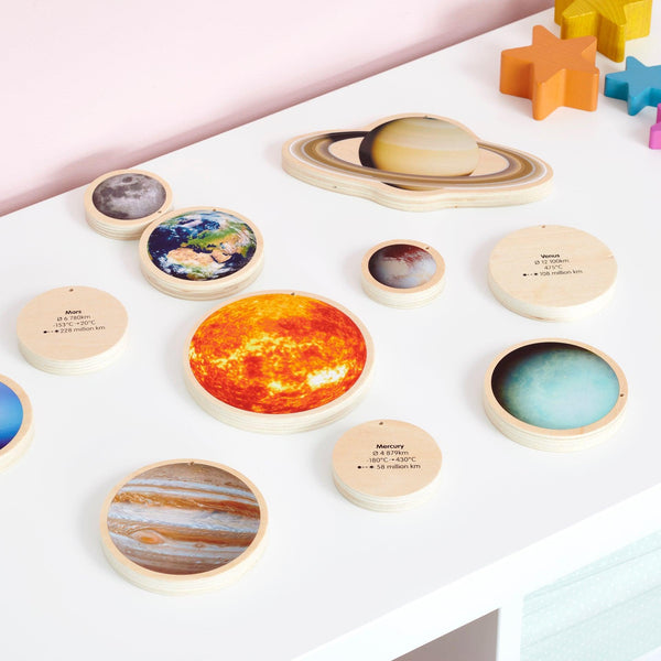 tickit Wooden Solar System Discs -