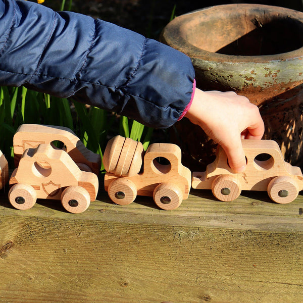 tickit Natural Wooden Vehicles Set -