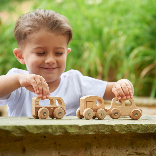 tickit Natural Wooden Adventure Vehicles -