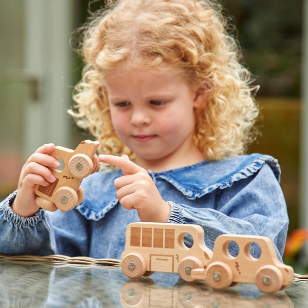tickit Natural Wooden City E-Vehicles -