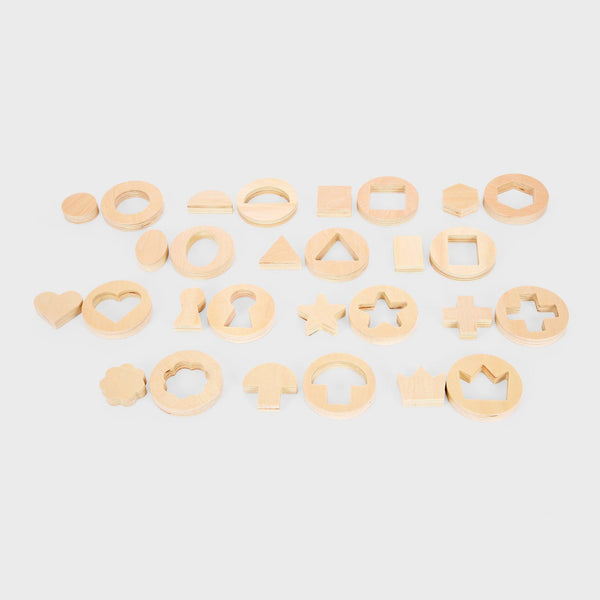 tickit Inside Outside Wooden Shapes -