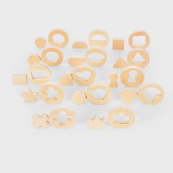 tickit Inside Outside Wooden Shapes -