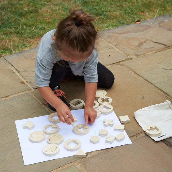 tickit Inside Outside Wooden Shapes -