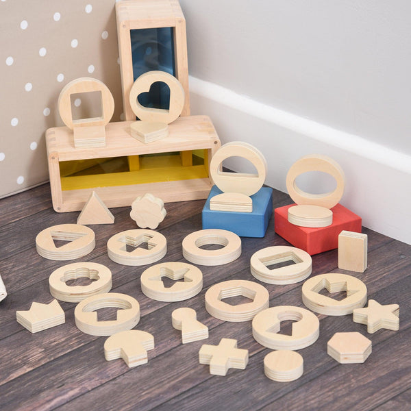 tickit Inside Outside Wooden Shapes -