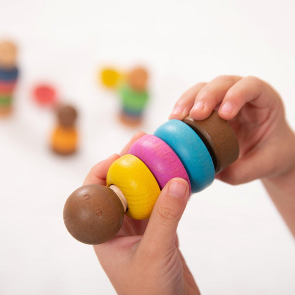 tickit Rainbow Wooden Community People -