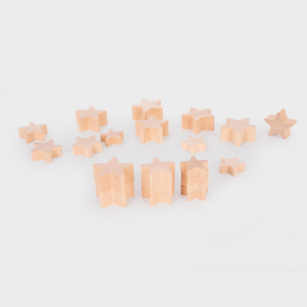 tickit Natural Wooden Stars -