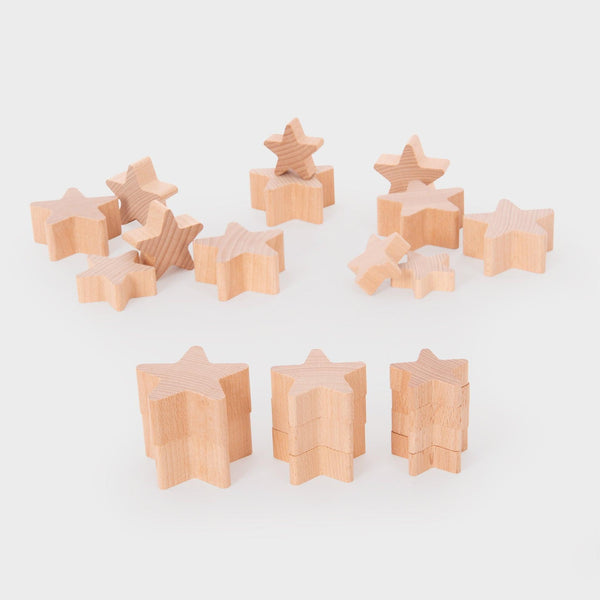 tickit Natural Wooden Stars -