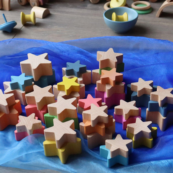 tickit Natural Wooden Stars -