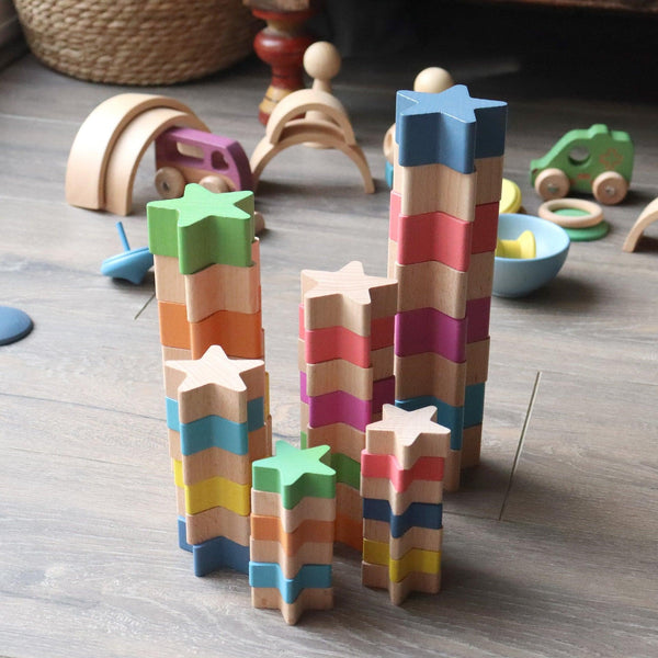 tickit Natural Wooden Stars -