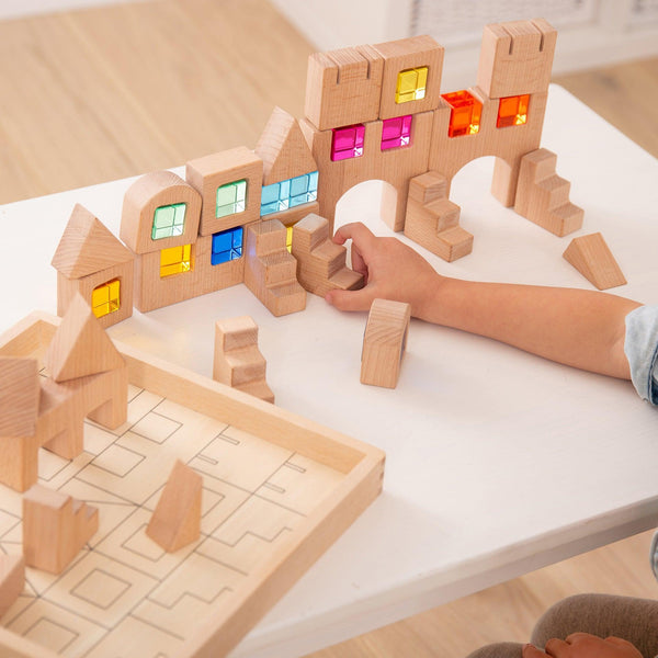 tickit Wooden Building Gem Blocks -