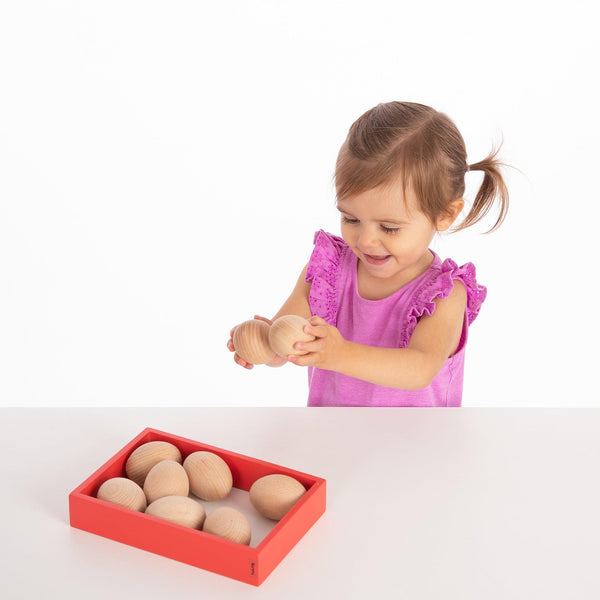 tickit Natural Wooden Eggs -