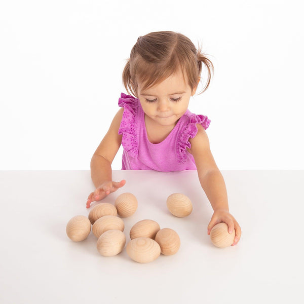tickit Natural Wooden Eggs -