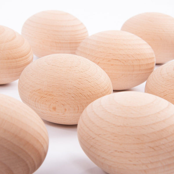 tickit Natural Wooden Eggs -