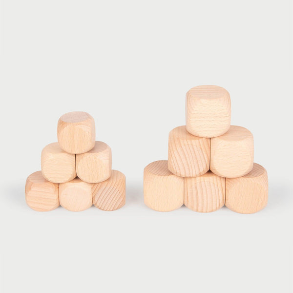 tickit Natural Wooden Cubes -