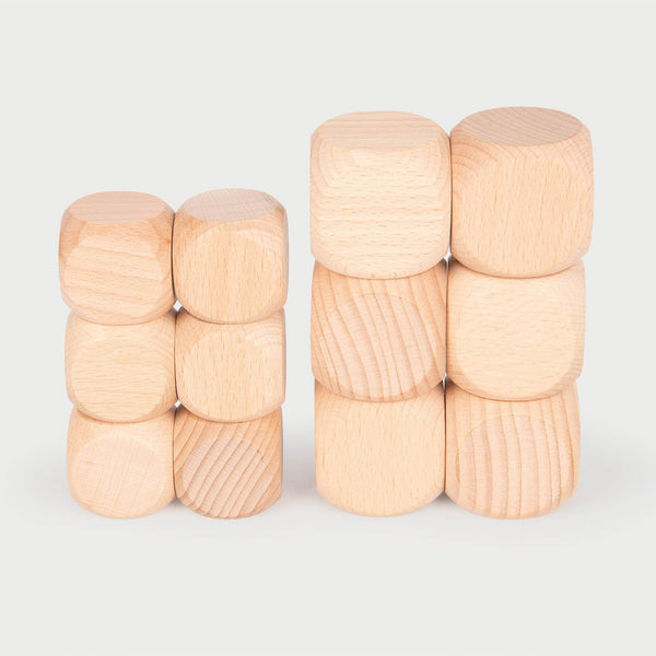 tickit Natural Wooden Cubes -