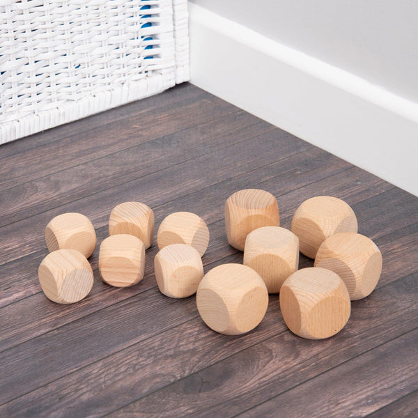tickit Natural Wooden Cubes -
