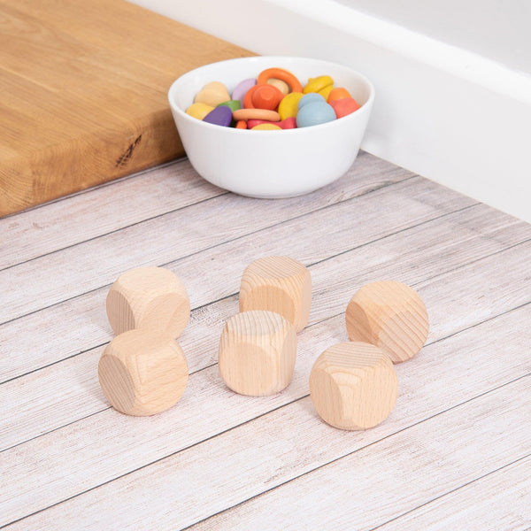 tickit Natural Wooden Cubes -