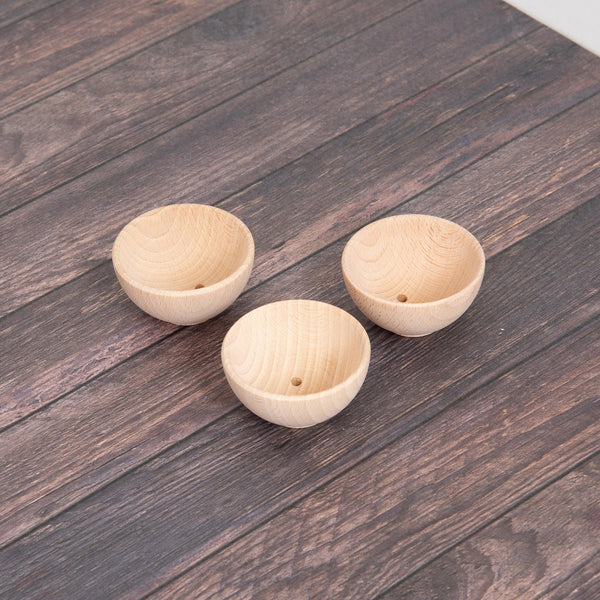 tickit Natural Wooden Bowls -