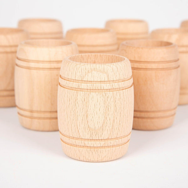 tickit Natural Wooden Barrels -