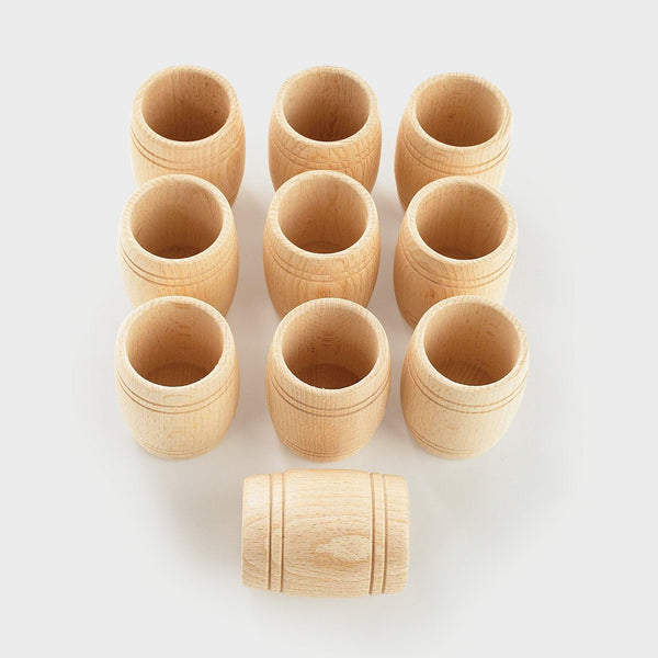 tickit Natural Wooden Barrels -