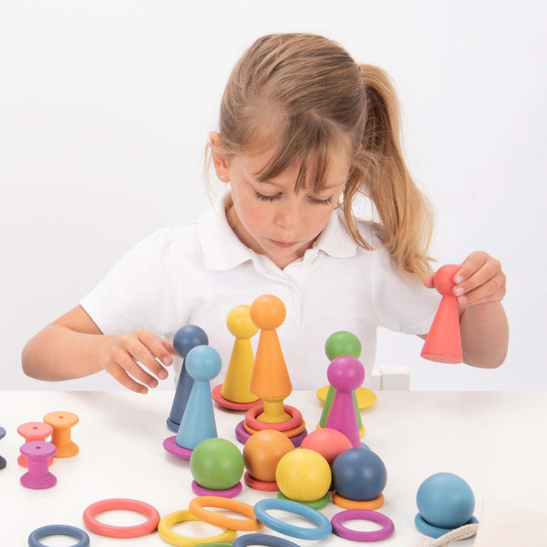 tickit Rainbow Wooden Figures -