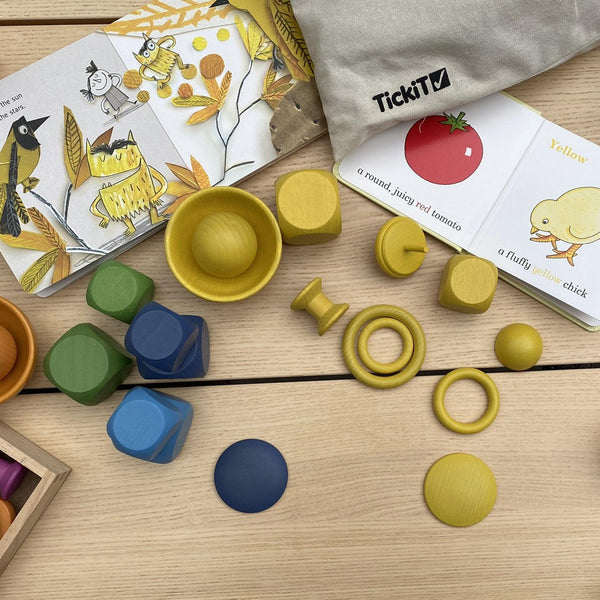 tickit Rainbow Wooden Balls -