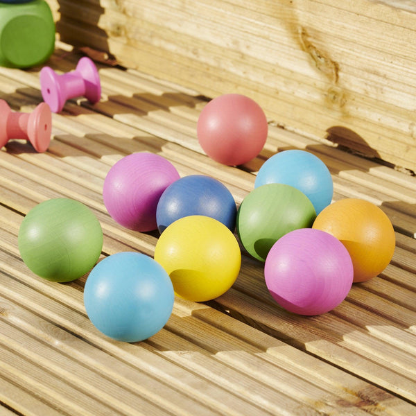 tickit Rainbow Wooden Balls -