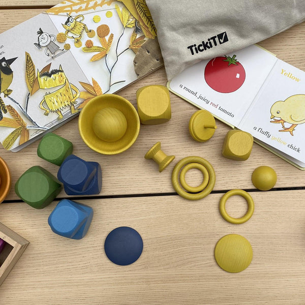 tickit Rainbow Wooden Discs -