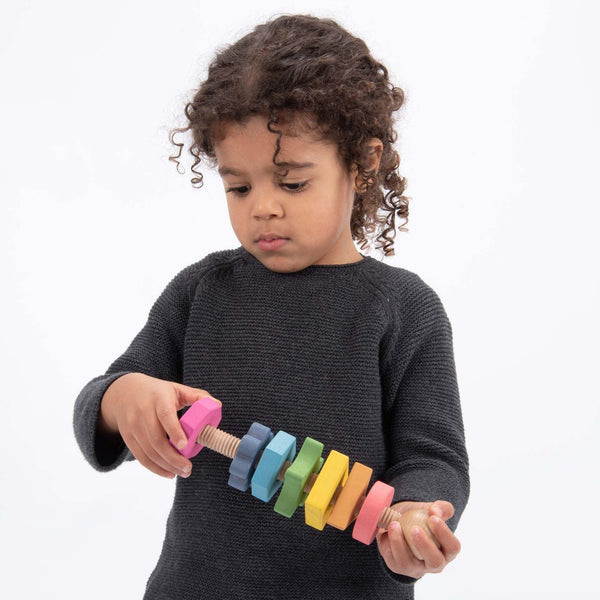 tickit Rainbow Wooden Shape Twister -