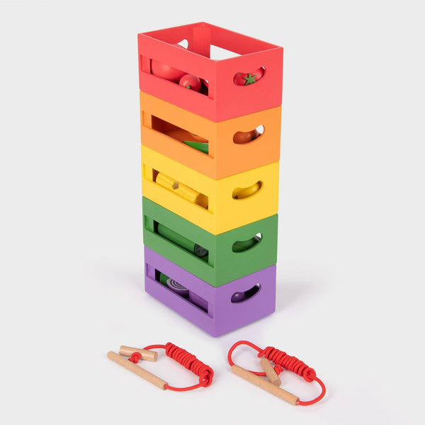 tickit Wooden Sorting Fruit & Vegetable Crates -