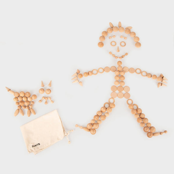 tickit Wooden Treasures Natural Set -