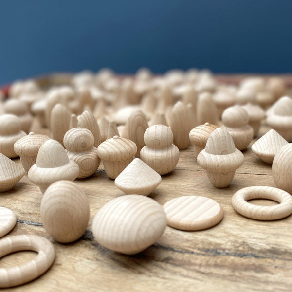 tickit Wooden Treasures Natural Set -