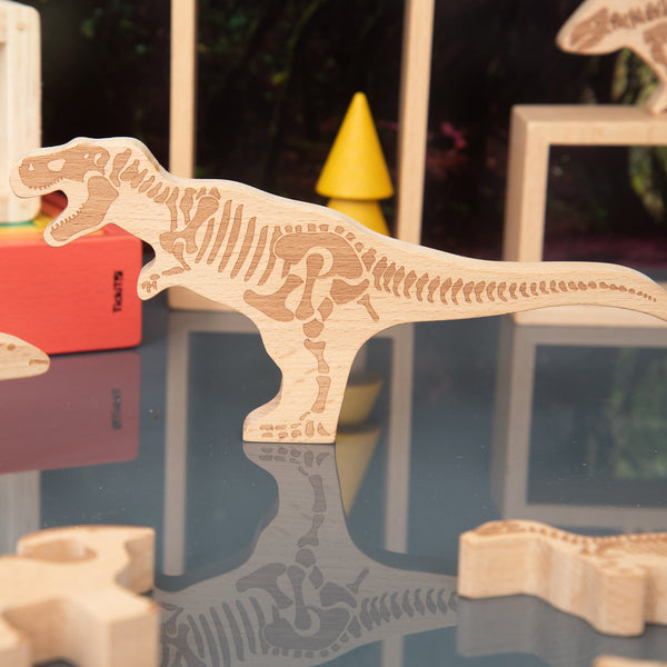 tickit Wooden Dinosaur Blocks -