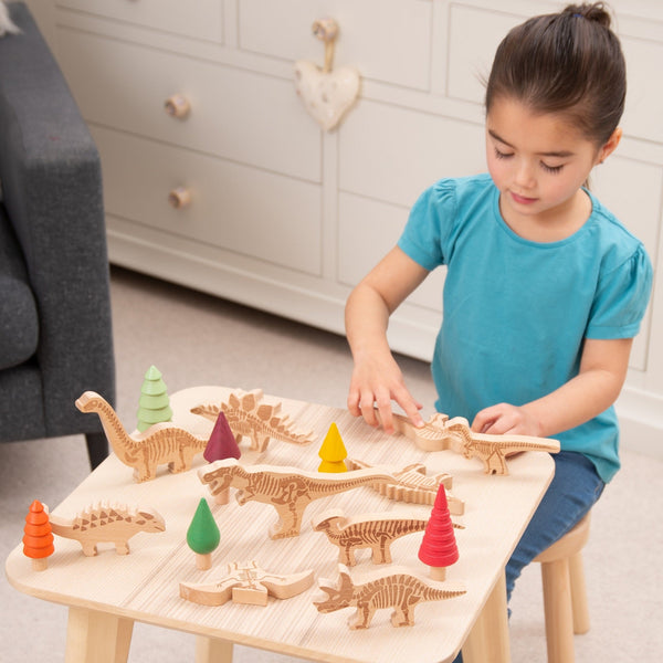 tickit Wooden Dinosaur Blocks -