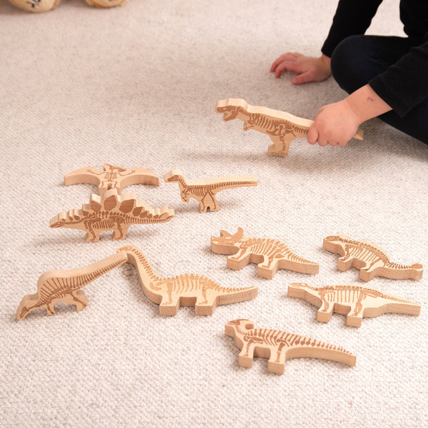 tickit Wooden Dinosaur Blocks -