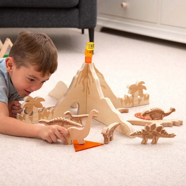 tickit Wooden Dinosaur Blocks -