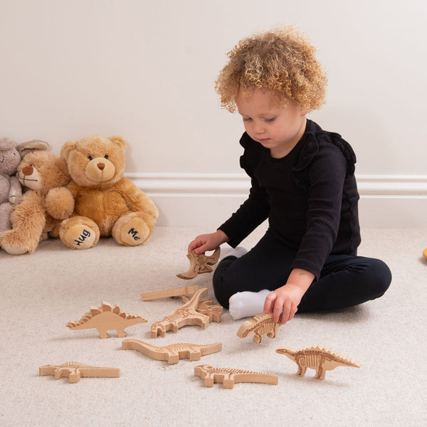 tickit Wooden Dinosaur Blocks -