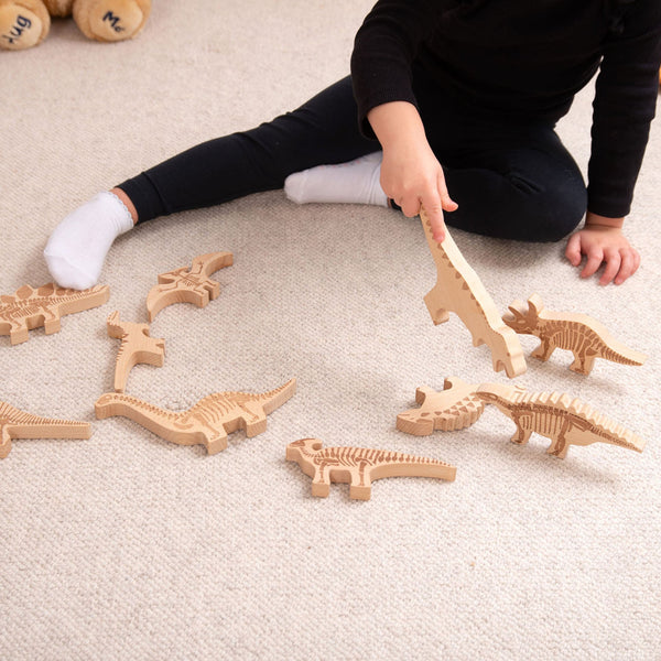 tickit Wooden Dinosaur Blocks -