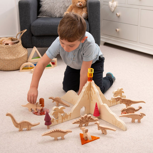 tickit Wooden Dinosaur Blocks -