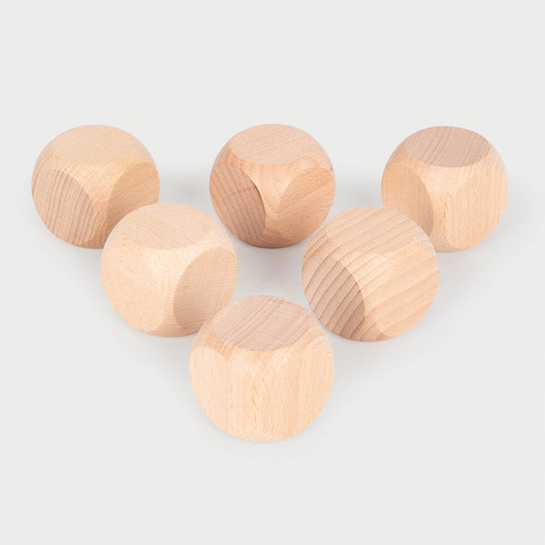 tickit Cubos de madera natural - Pequeños / 4cm